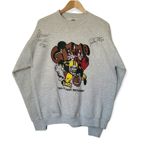 AUTOGRAPHED Gizmo Williams Edmonton Eskimos Crewneck Sweater | size LARGE - Picture 2 of 5